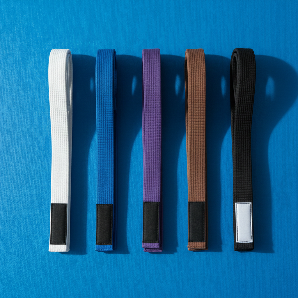 5 BJJ Belts Square