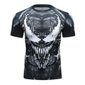 MMA Compression Rash Guard - Skull Design