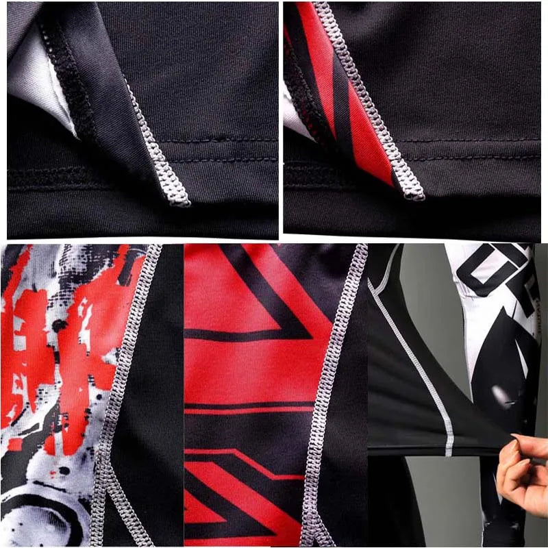 3-2 Piece Compression Training Set - Rashguard, Shorts & Tights