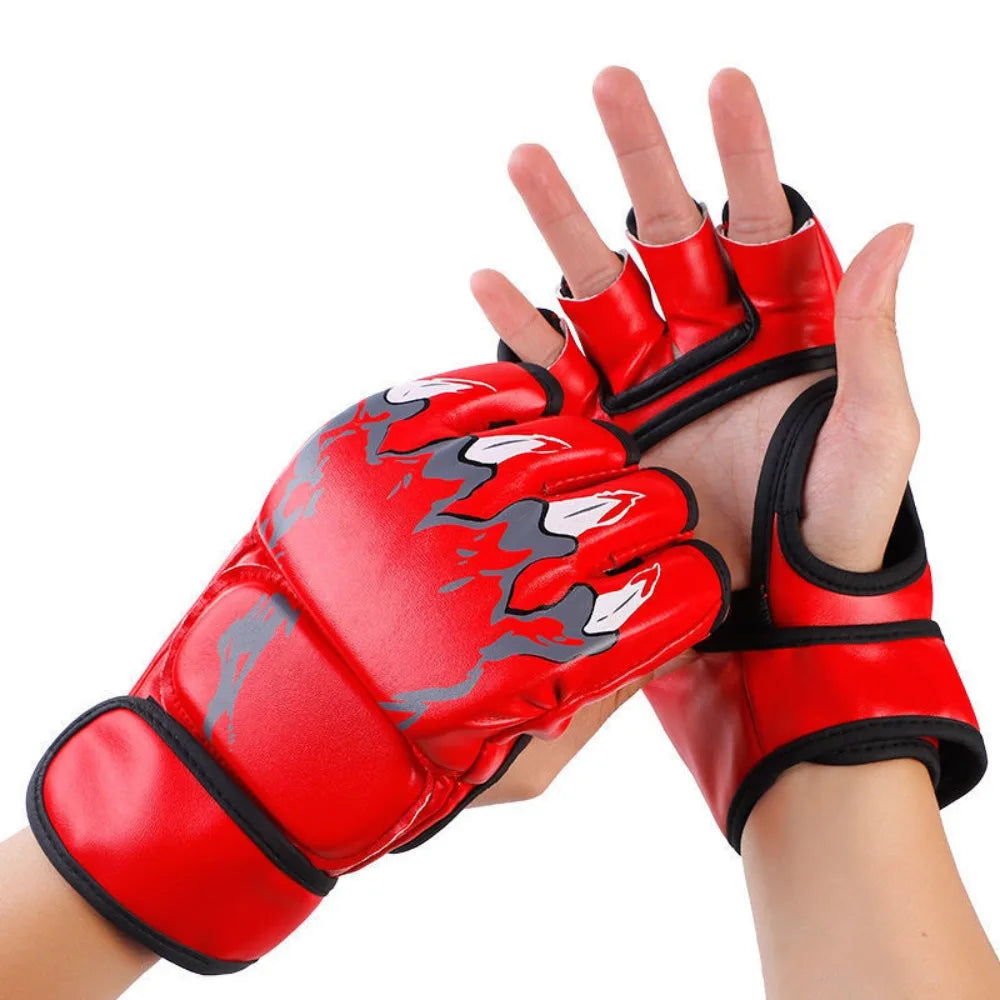 Pro MMA Grappling Gloves - Half-Finger Training Gloves with Claw Design