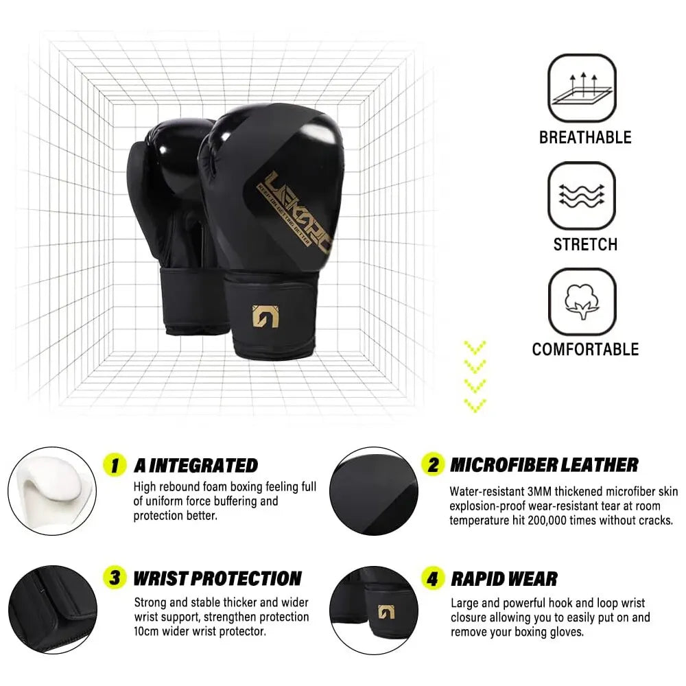 Combat Boxing Gloves - Multi-Layer Protection