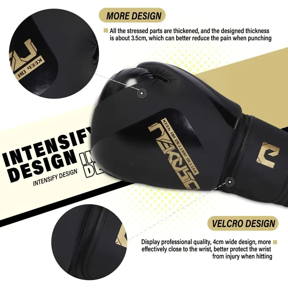 Combat Boxing Gloves - Multi-Layer Protection