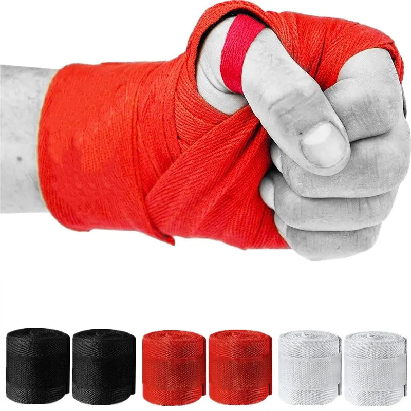 Professional Hand Wraps - 2.5M Cotton Boxing Bandages