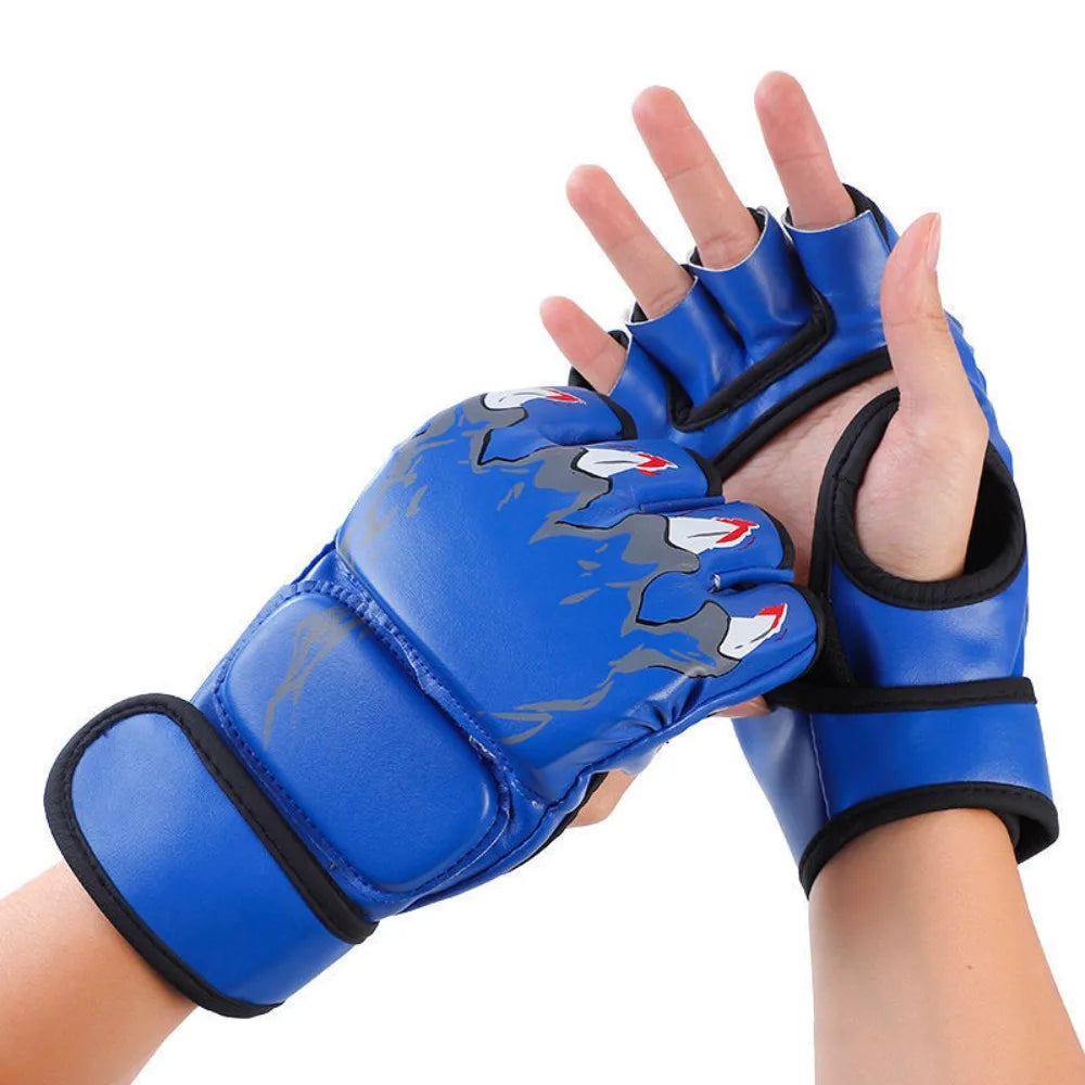 Pro MMA Grappling Gloves - Half-Finger Training Gloves with Claw Design