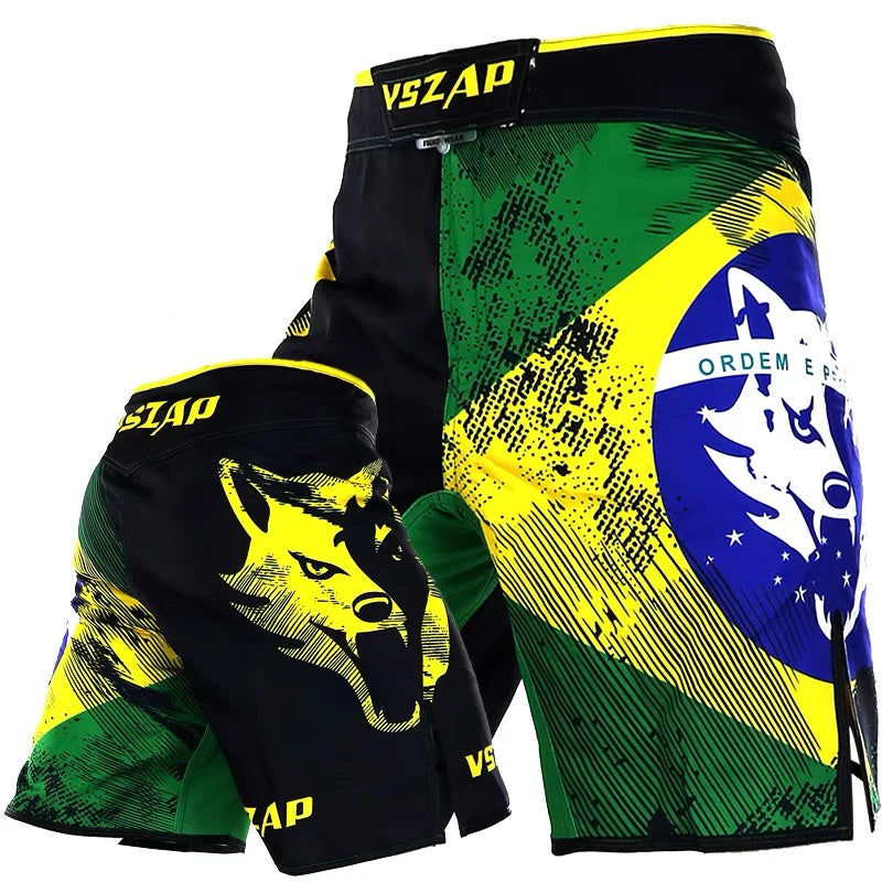 Brazil Flag Fight Shorts - Premium BJJ Training