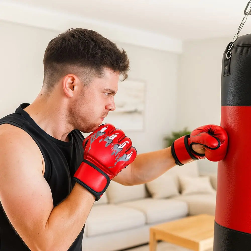 Pro MMA Grappling Gloves - Half-Finger Training Gloves with Claw Design