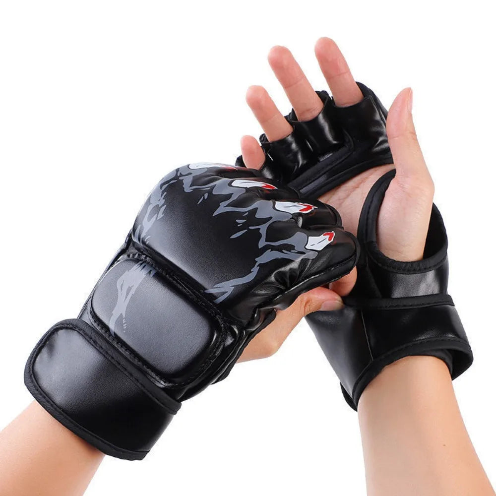Pro MMA Grappling Gloves - Half-Finger Training Gloves with Claw Design
