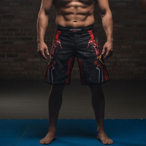 AR Fight King Shorts Front-On