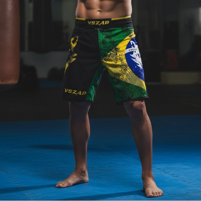 Brazil Fight Shorts Front-On