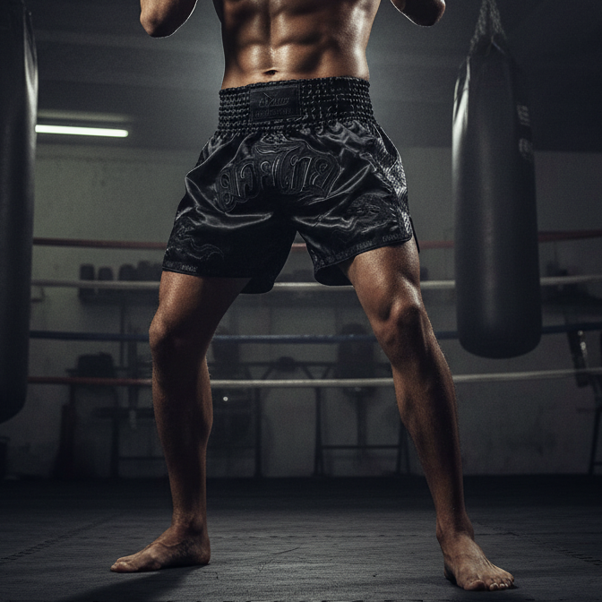 Muay Thai Shorts Fighting Stance