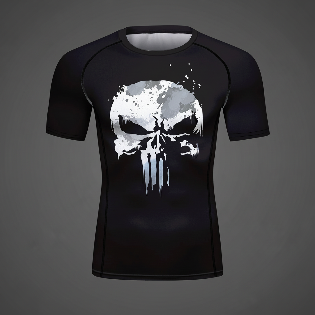 Skull Rash Guard Square